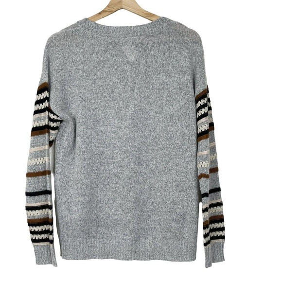 Anthropologie Ovla Crochet Sleeve Pullover Sweater - Picture 6 of 7